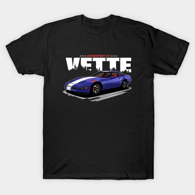 Corvette C4 Grand Sport T-Shirt by WINdesign